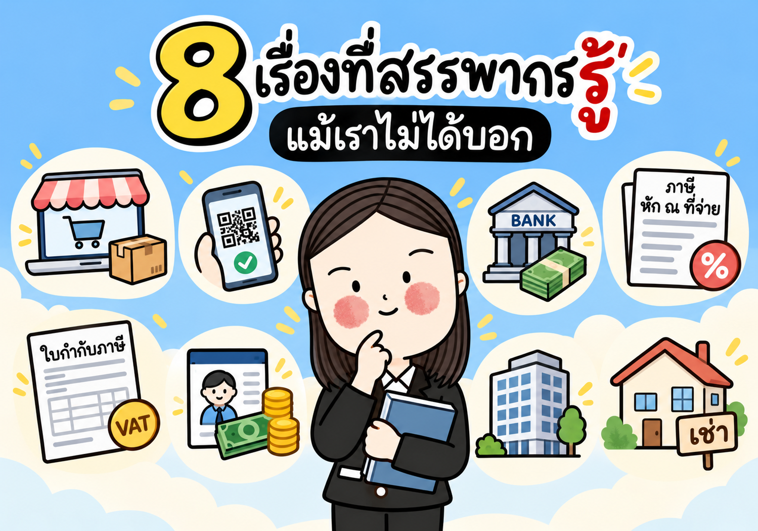 ภาพประกอบบทความ: 8 เรื่องที่สรรพากรรู้…แม้เราไม่ได้บอก